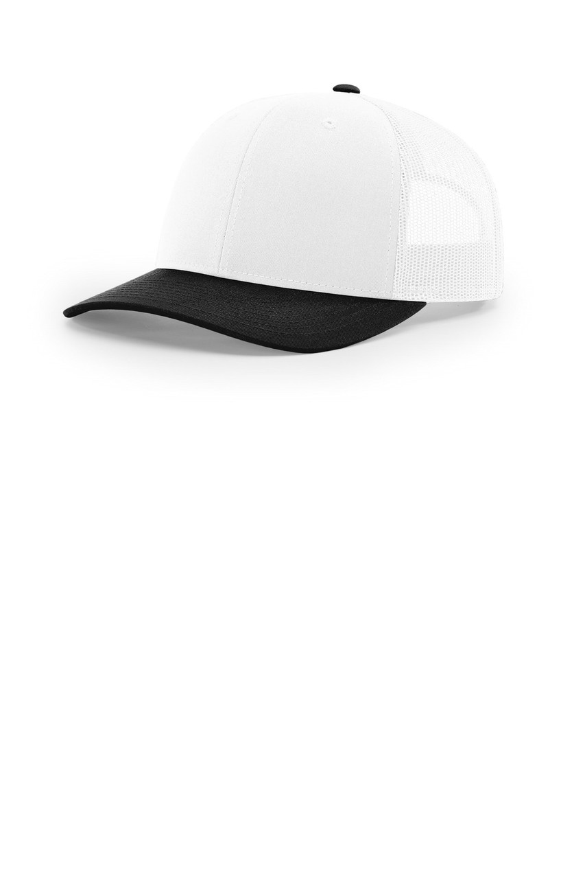 Richardson Trucker Cap 112 White/ White/ Black
