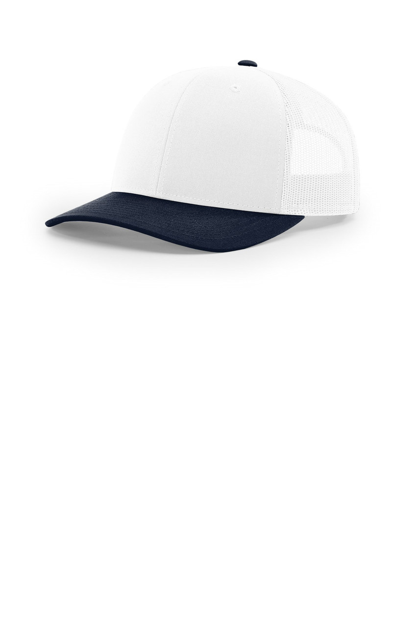 Richardson Trucker Cap 112 White/ White/ Navy