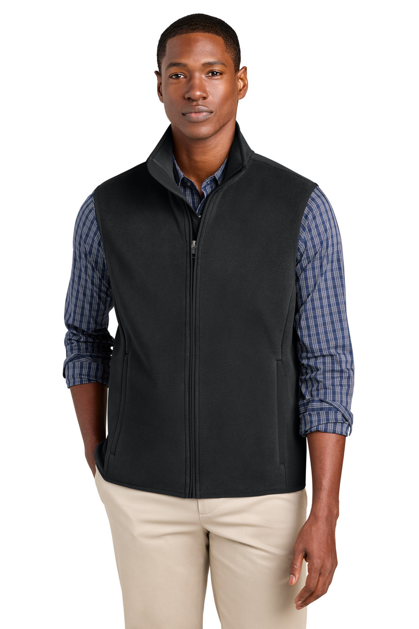 Brooks Brothers® Fleece Vest BB18614 Deep Black
