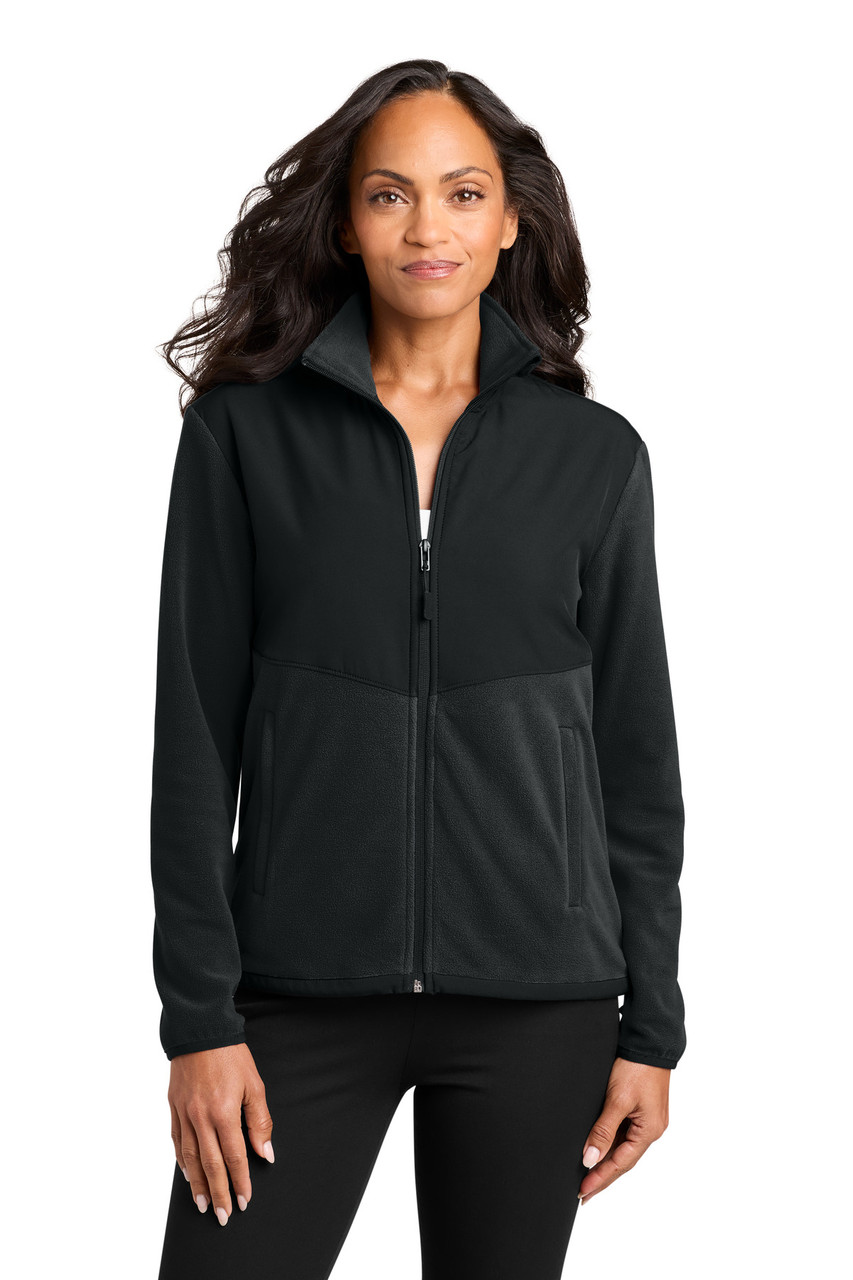 Port Authority® Women's Therma-Tek Fleece Jacket L180 Black