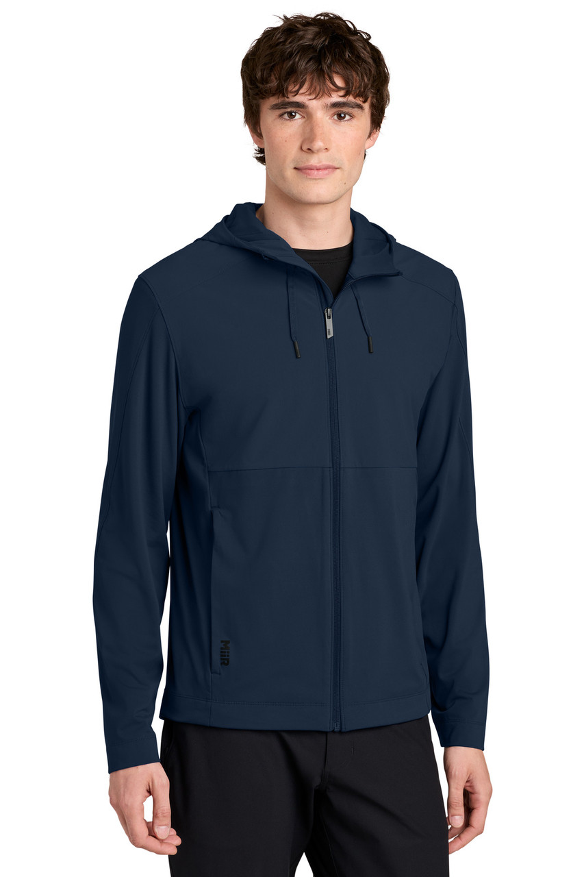MiiR® Kivu Hybrid Full-Zip Hooded Jacket MRA230 Indigo Navy