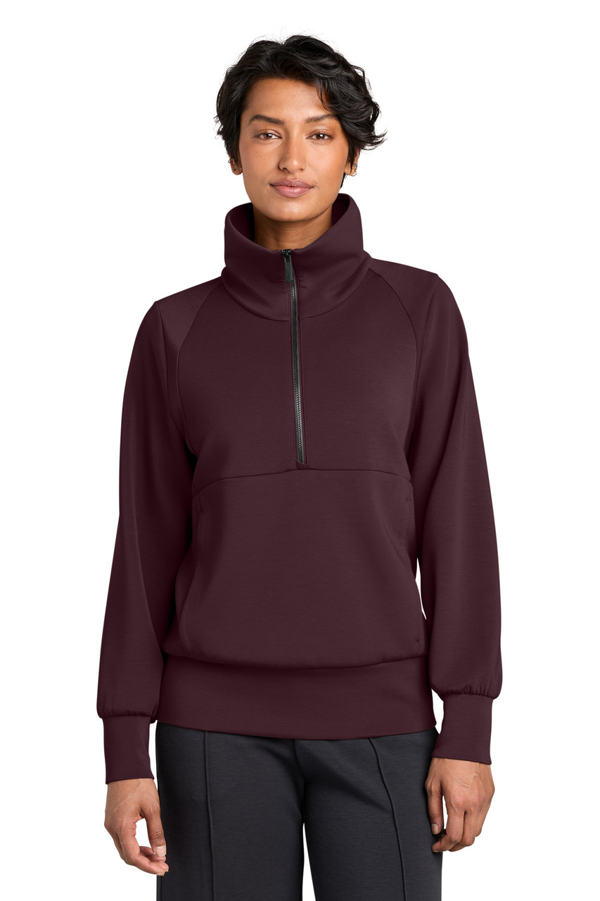 MiiR® Women's Kumo 1/4-Zip Pullover MRAW221 Dark Fig
