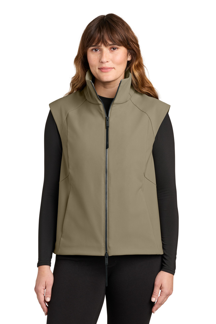 MiiR® Women's Nozawa Soft Shell Vest MRAW473 Truffle