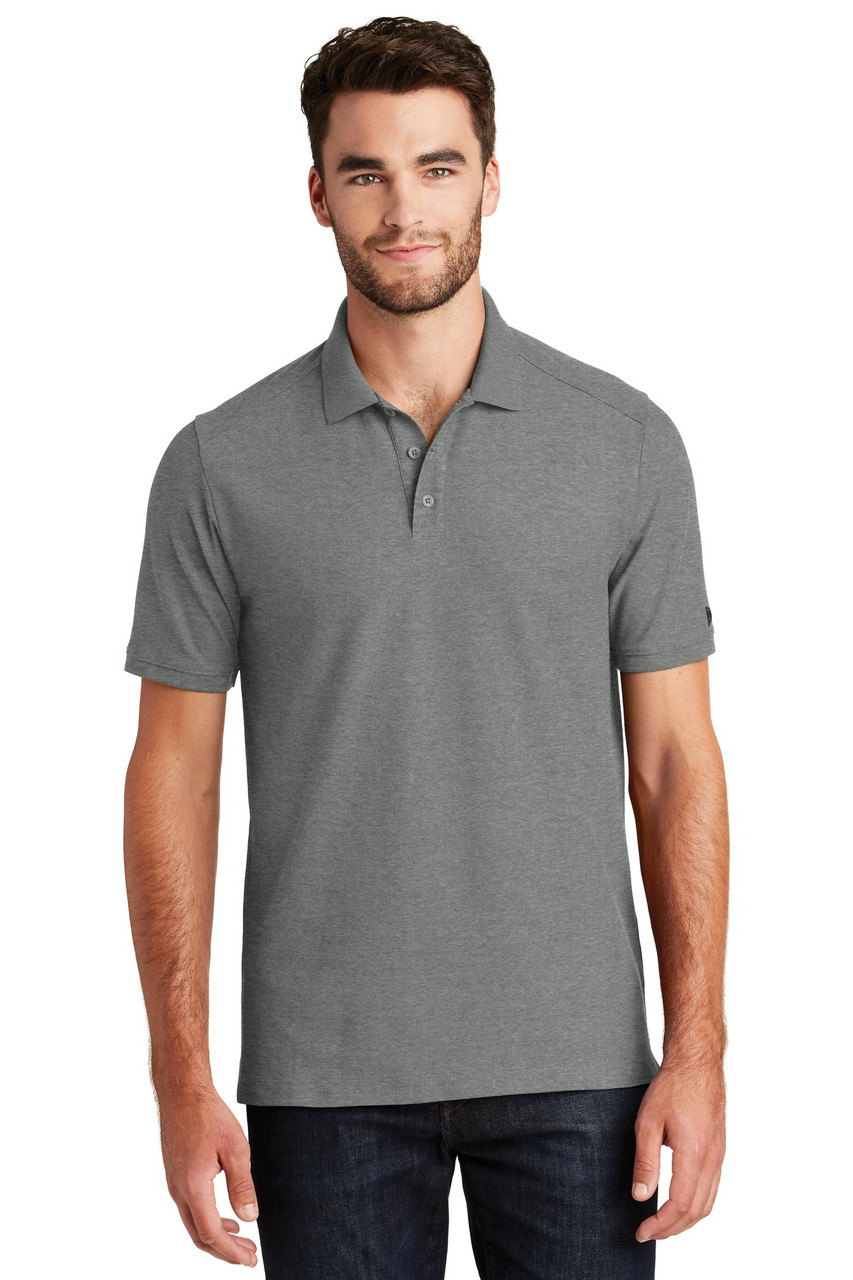 New Era ® Venue Home Plate Polo. NEA300 Graphite Heather