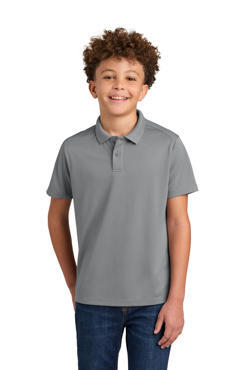 Port Authority® Youth Wearever Performance Pique Polo Y240 Gusty Grey
