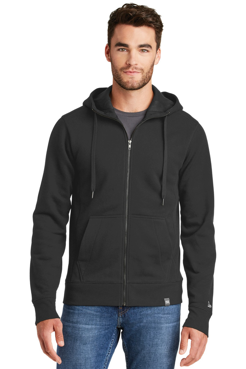 New Era ® French Terry Full-Zip Hoodie. NEA502 Black