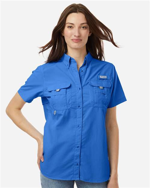 Women's PFG Bahama™ Short Sleeve Shirt Vivid Blue