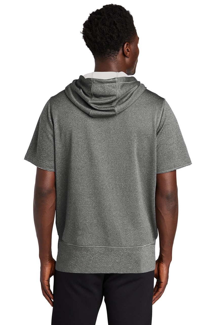 New Era ® Performance Terry Short Sleeve Hoodie NEA533 Graphite Heather