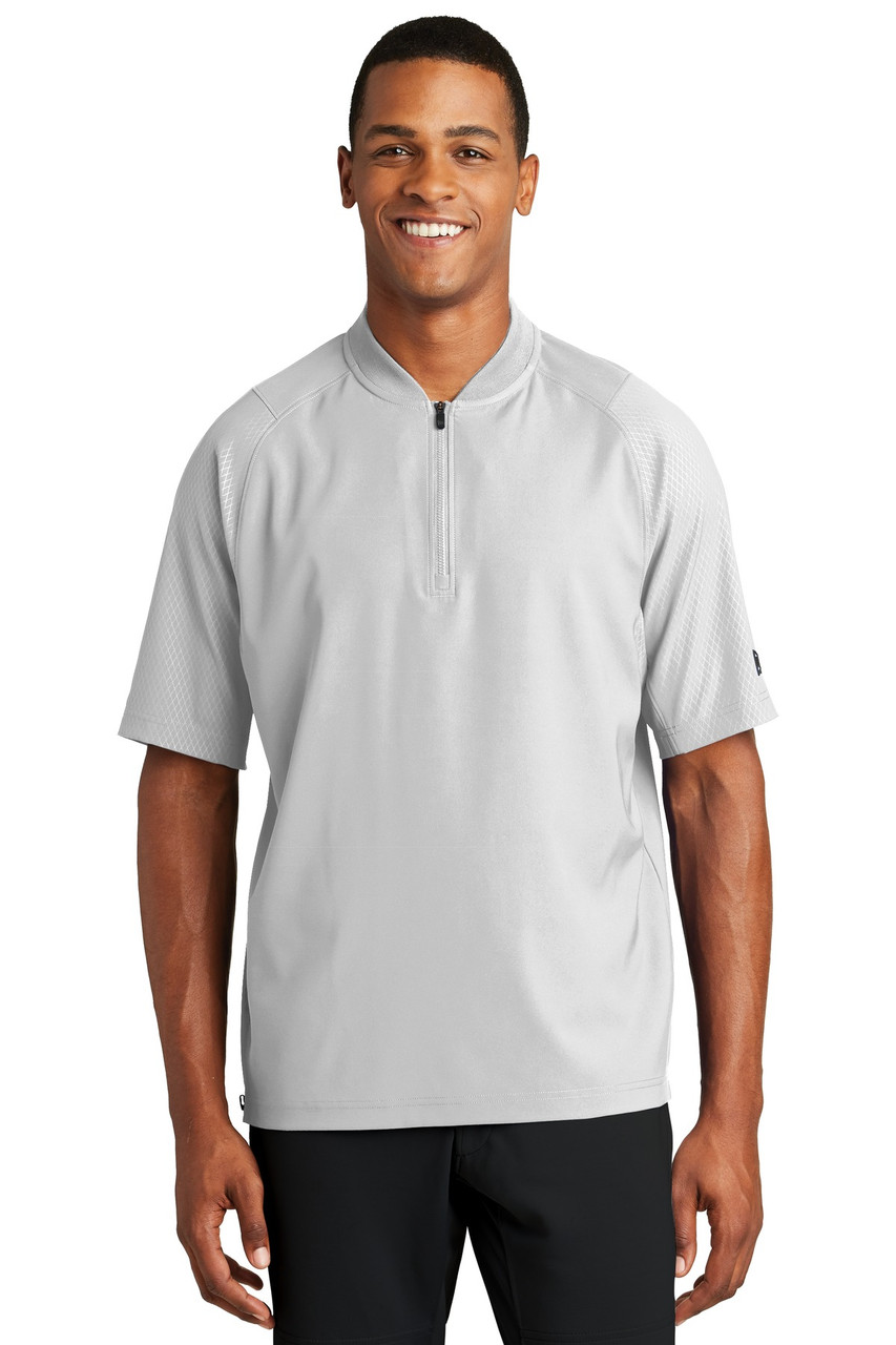 New Era ® Cage Short Sleeve 1/4-Zip Jacket. NEA600 White