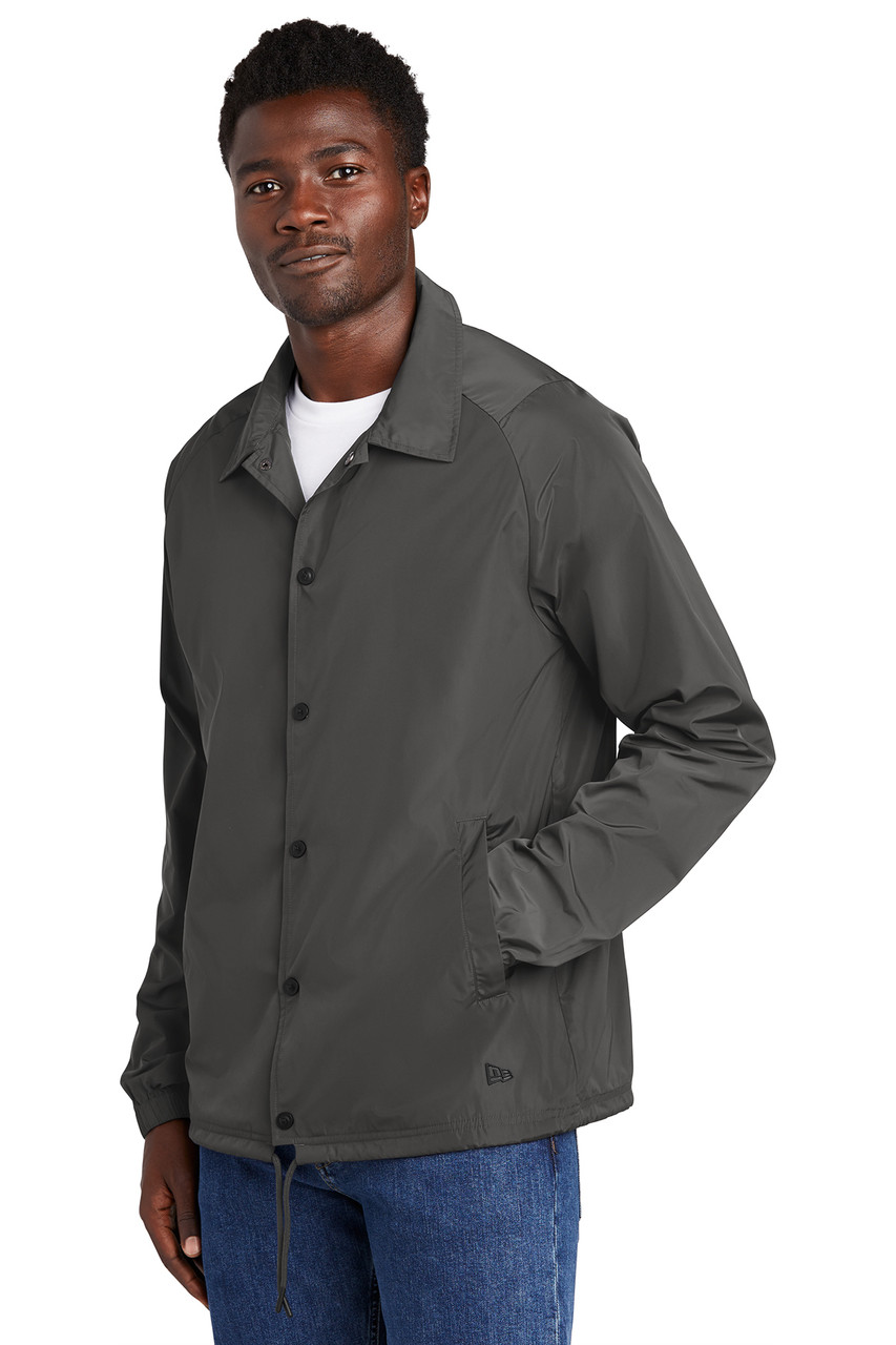 New Era ® Coach's Jacket NEA601 GraphiteA Alt