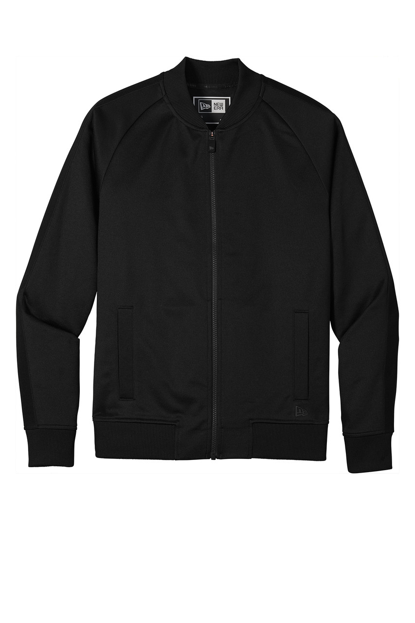 New Era ® Track Jacket NEA650 Black/ Black  Flat