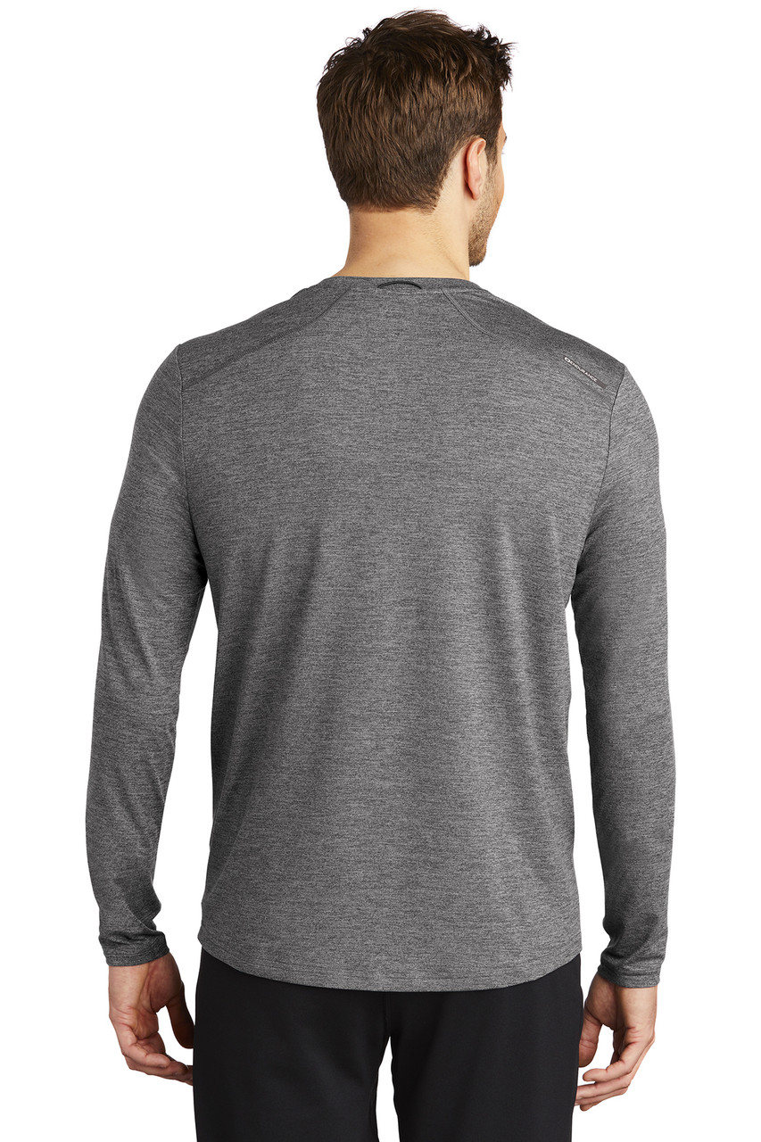 OGIO ® ENDURANCE Force Long Sleeve Tee OE340 Gear Grey Heather Back