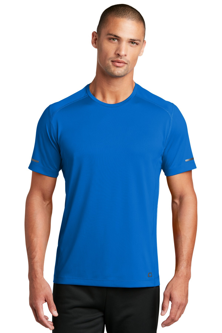 OGIO ® ENDURANCE Level Mesh Tee. OE350 Electric Blue