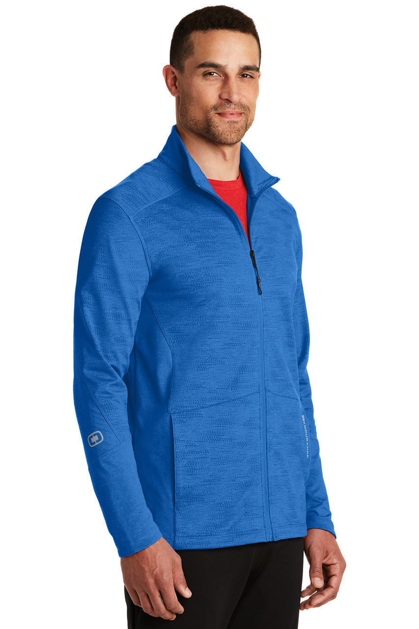 OGIO® ENDURANCE Sonar Full-Zip. OE702 Electric Blue Heather Alt