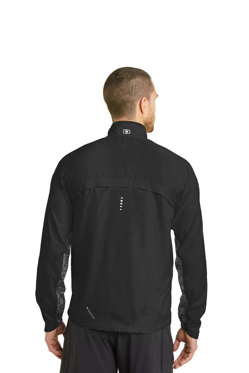 OGIO® ENDURANCE Trainer Jacket. OE710 Blacktop/ Black/ Reflective