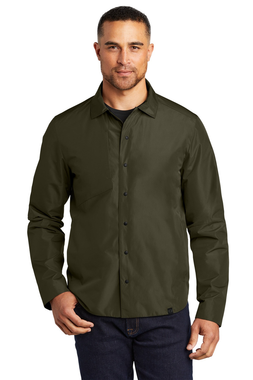 OGIO ® Reverse Shirt Jacket. OG754 Drive Green