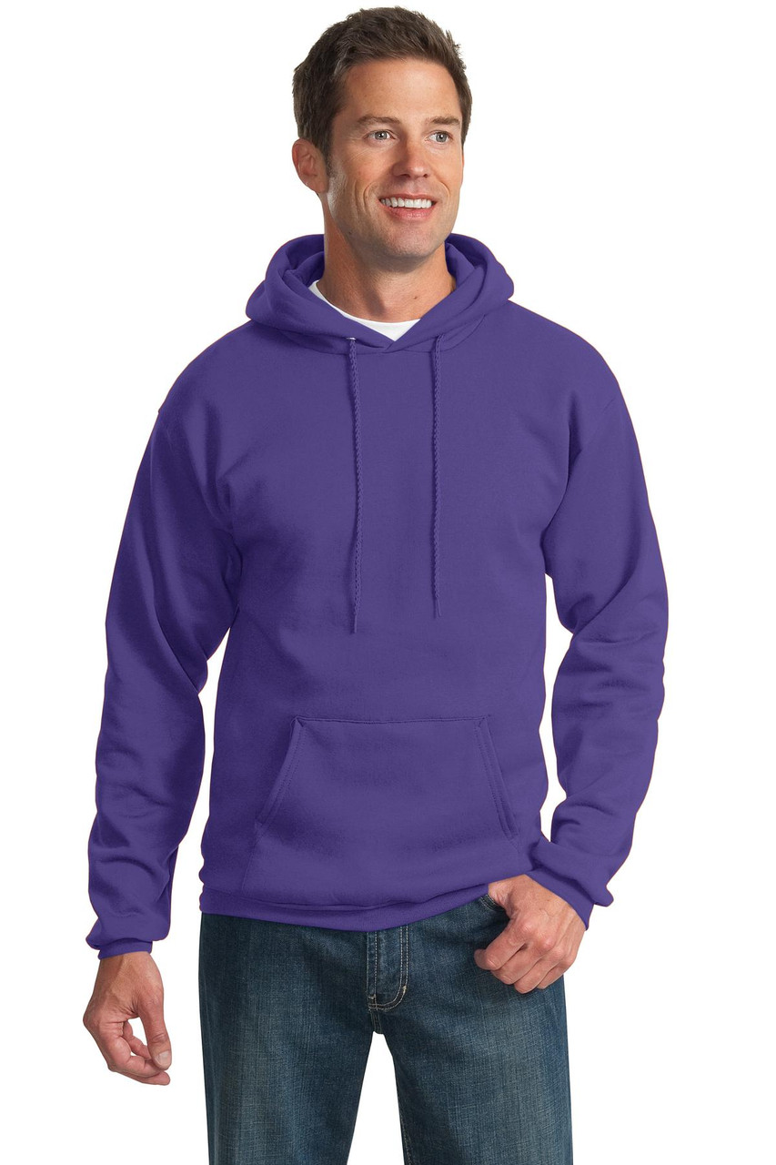 Port & Company® -  Essential Fleece Pullover Hooded Sweatshirt.  PC90H Purple