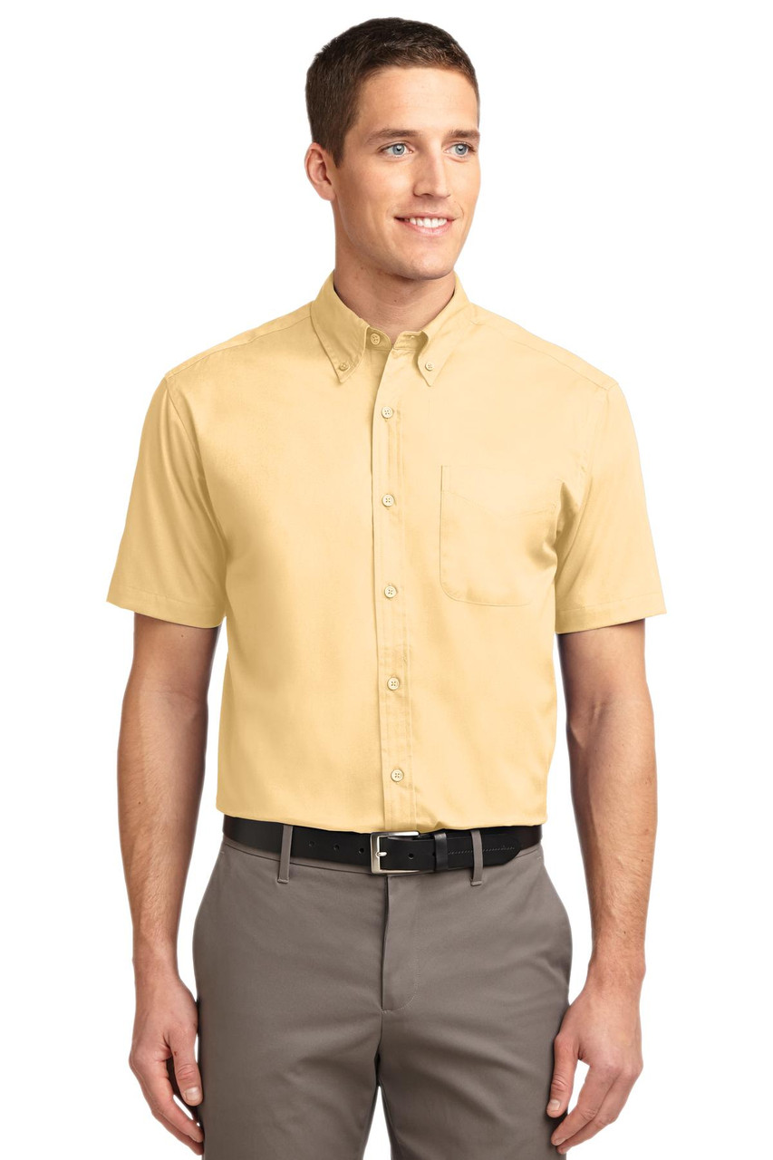 Port Authority® Short Sleeve Easy Care Shirt.  S508 Yellow