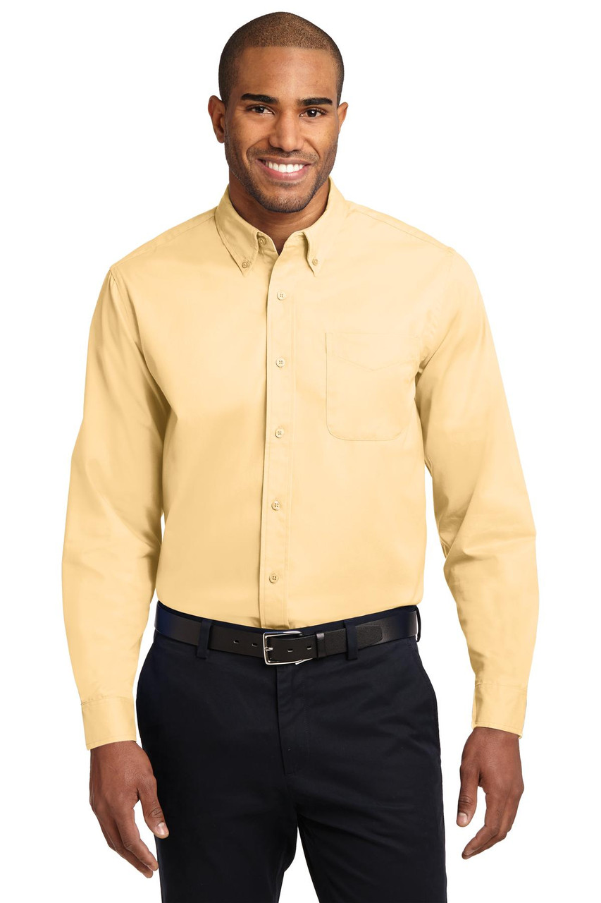 Port Authority® Long Sleeve Easy Care Shirt.  S608 Yellow