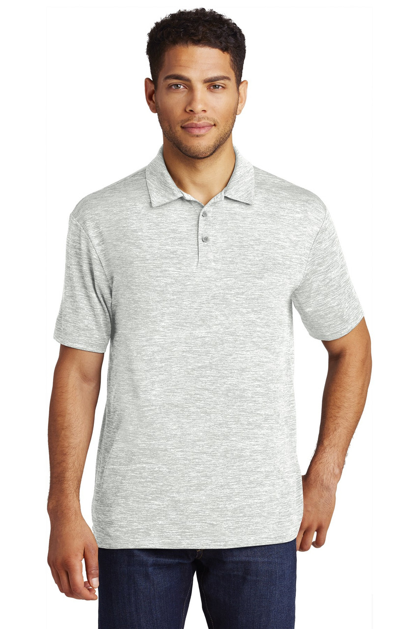 Sport-Tek ® PosiCharge ® Electric Heather Polo. ST590 Silver Electric