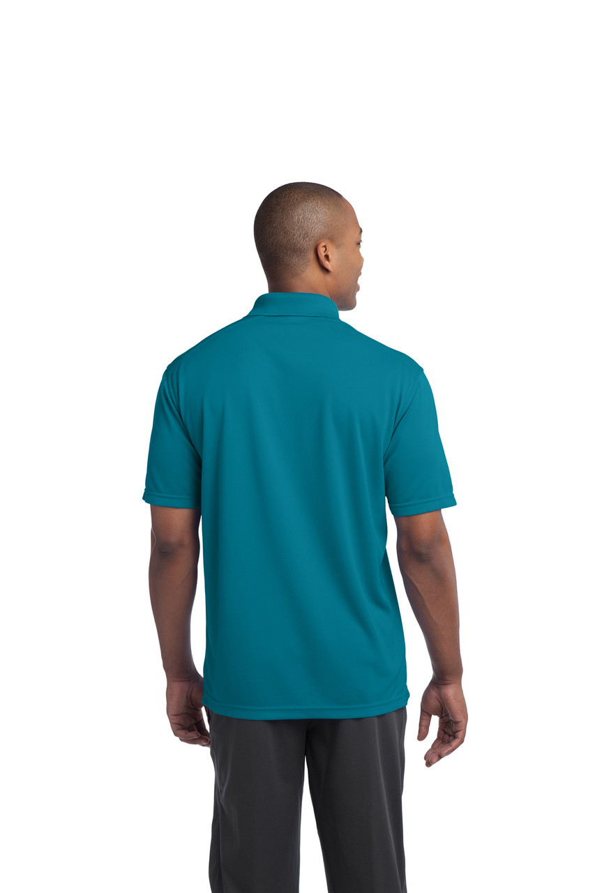 Sport-Tek® PosiCharge® Micro-Mesh Polo. ST680 Blue Wake Back