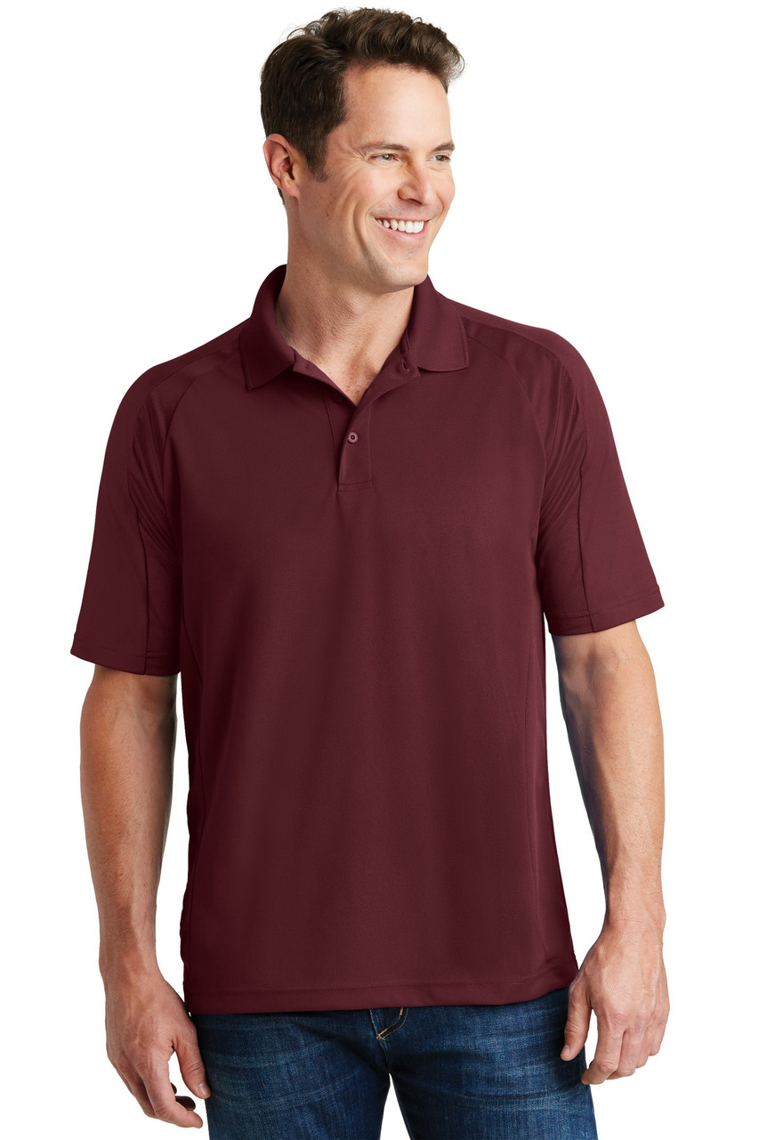 Sport-Tek® Dri-Mesh® Pro Polo. T474 Maroon