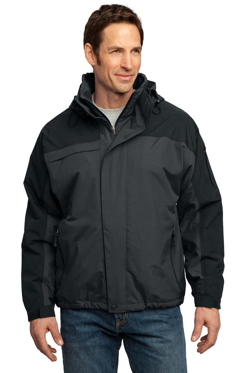 Port Authority® Tall Nootka Jacket. TLJ792 Graphite/ Black