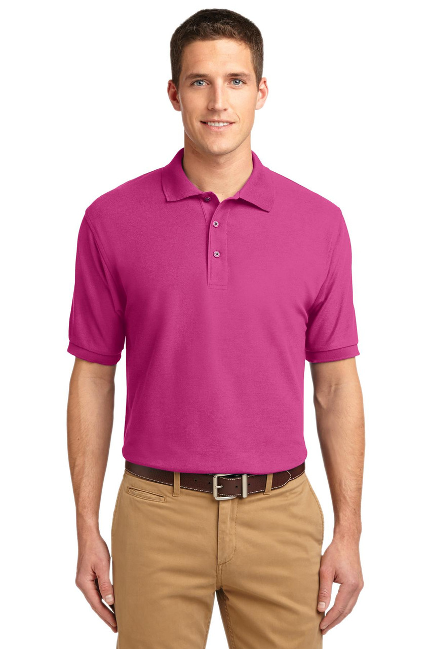 Port Authority® Tall Silk Touch™ Polo.  TLK500 Tropical Pink