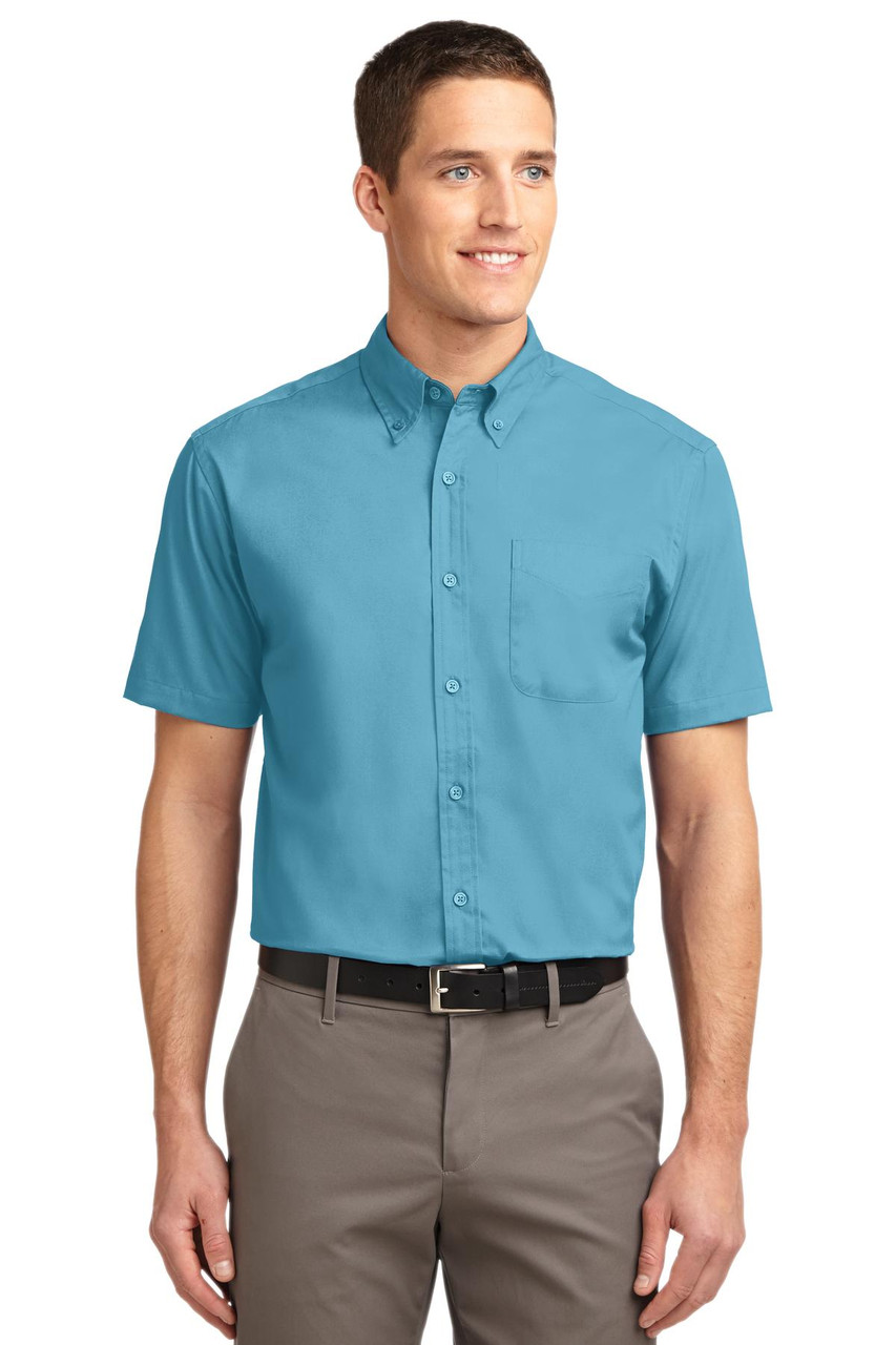 Port Authority® Tall Short Sleeve Easy Care Shirt. TLS508 Maui Blue