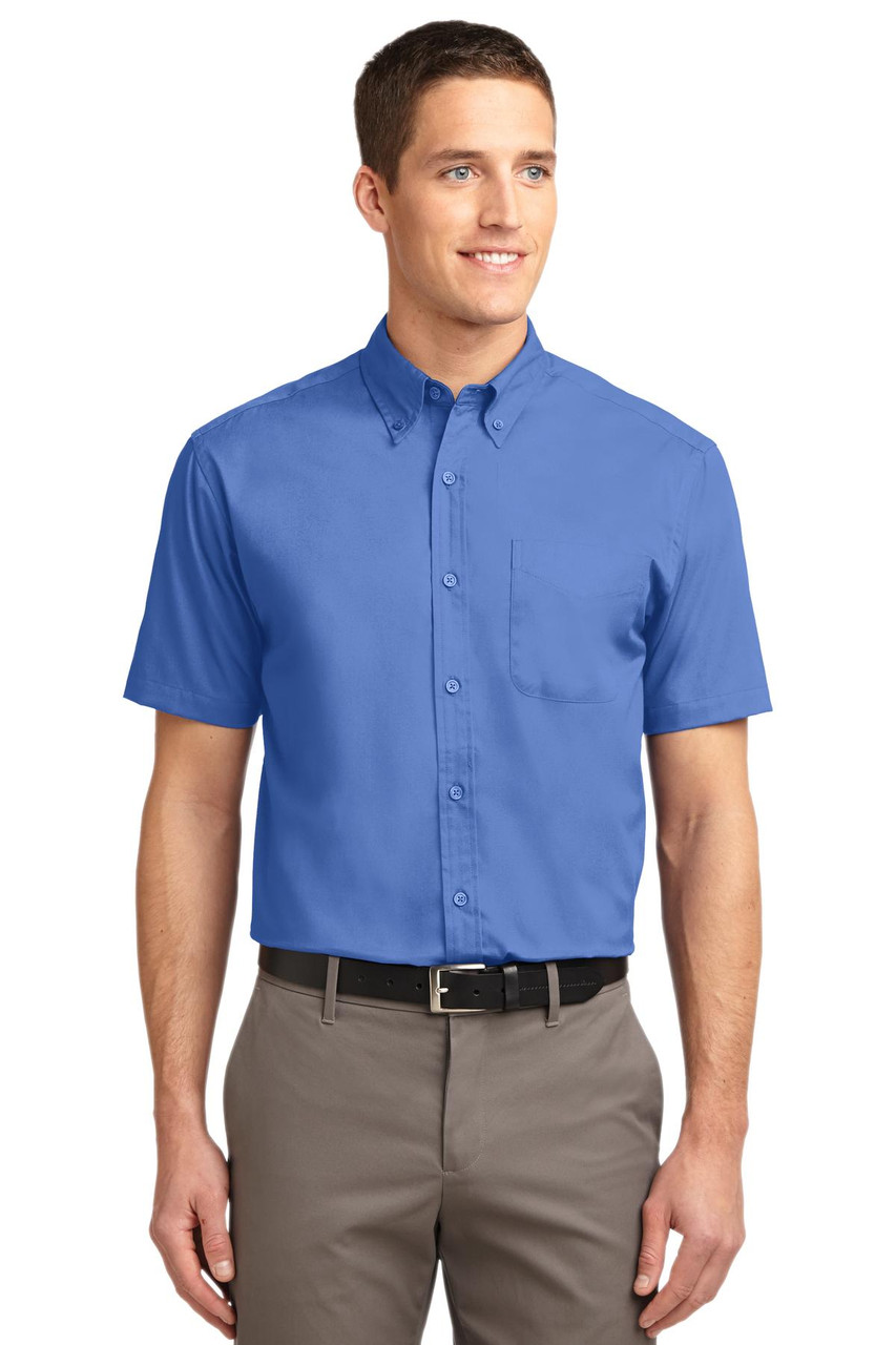 Port Authority® Tall Short Sleeve Easy Care Shirt. TLS508 Ultramarine Blue