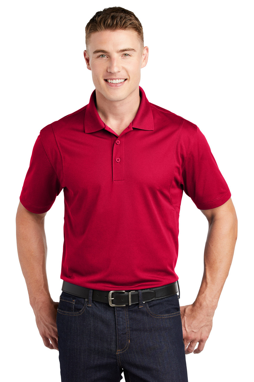 Sport-Tek® Tall Micropique Sport-Wick® Polo. TST650 Deep Red