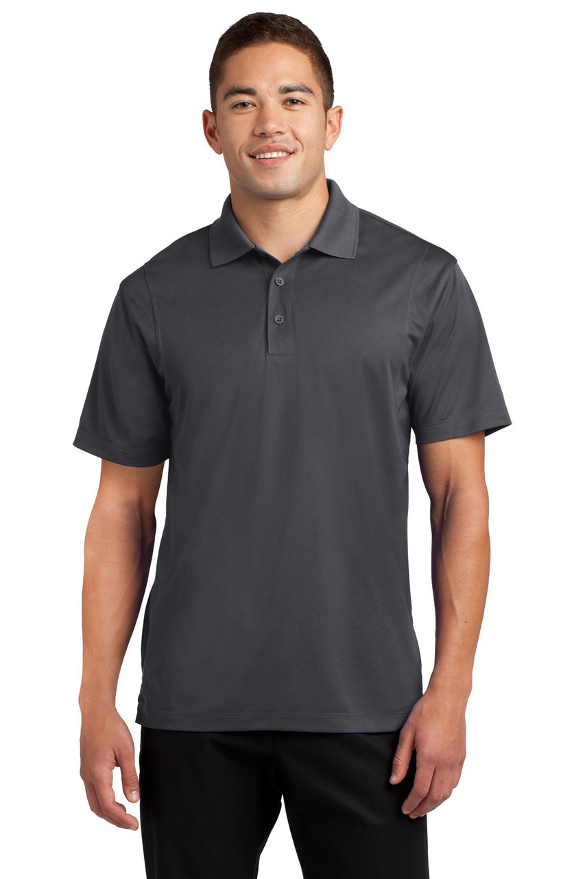 Sport-Tek® Tall Micropique Sport-Wick® Polo. TST650 Iron Grey