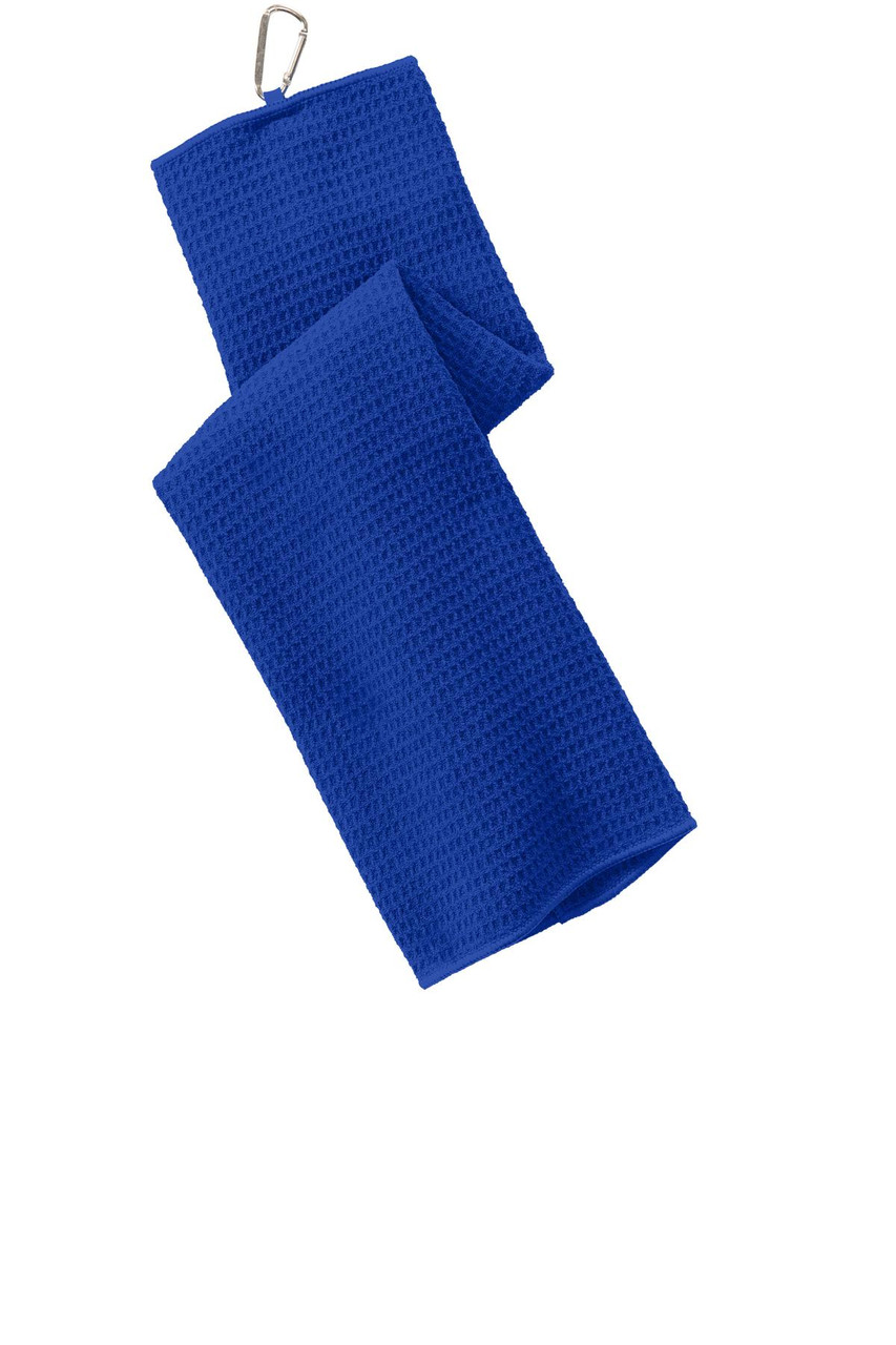 Port Authority® Waffle Microfiber Golf Towel. TW60 Royal