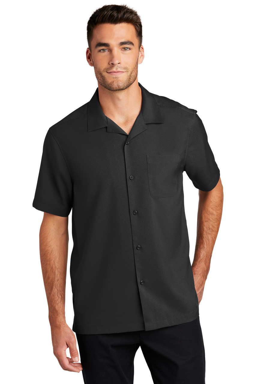 Port Authority ® Short Sleeve Performance Staff Shirt W400 Black