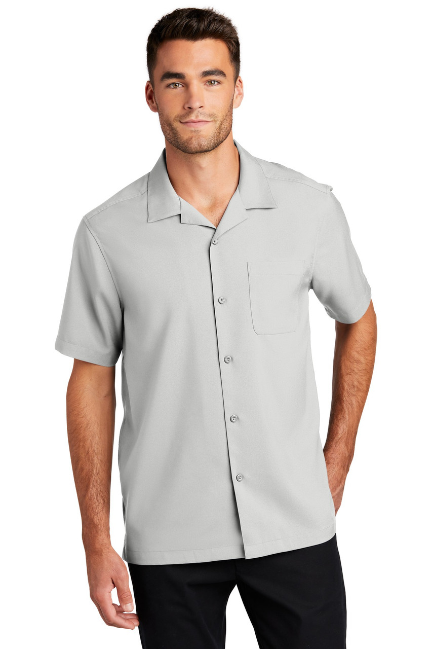 Port Authority ® Short Sleeve Performance Staff Shirt W400 Silver