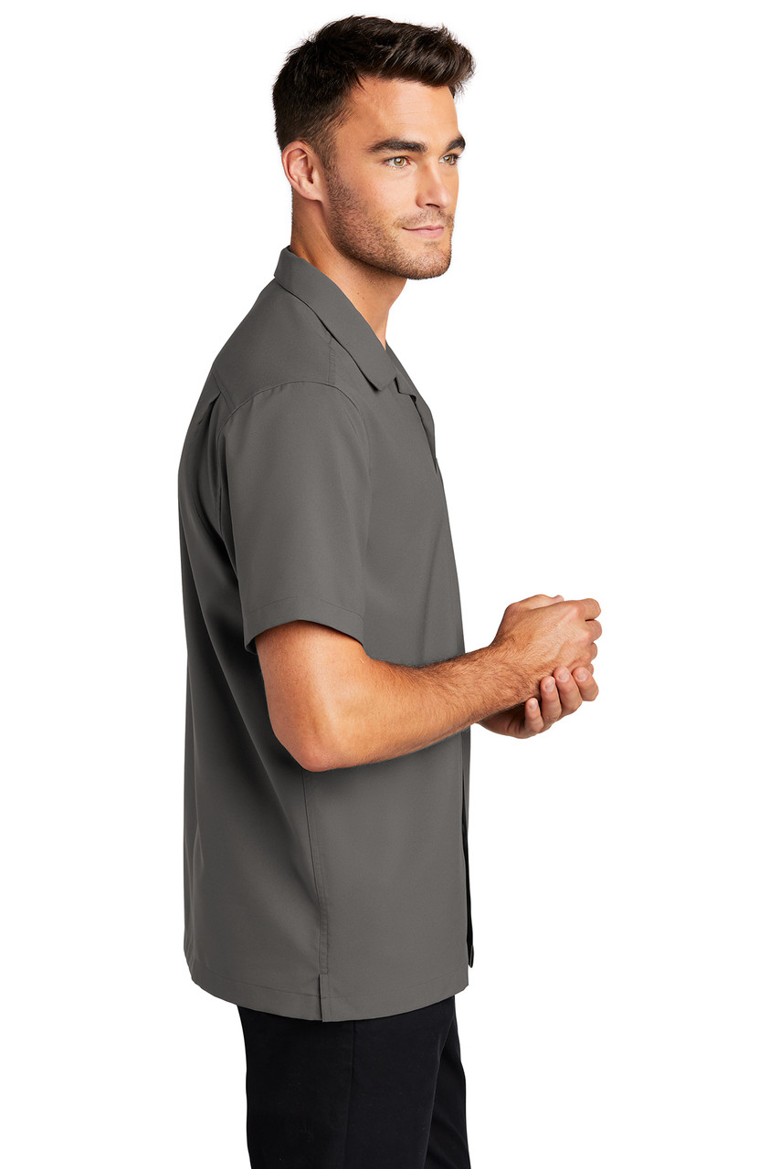 Port Authority ® Short Sleeve Performance Staff Shirt W400 Graphite Side