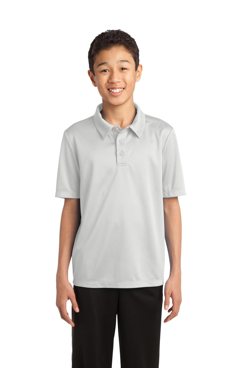 Port Authority® Youth Silk Touch™ Performance Polo. Y540 White