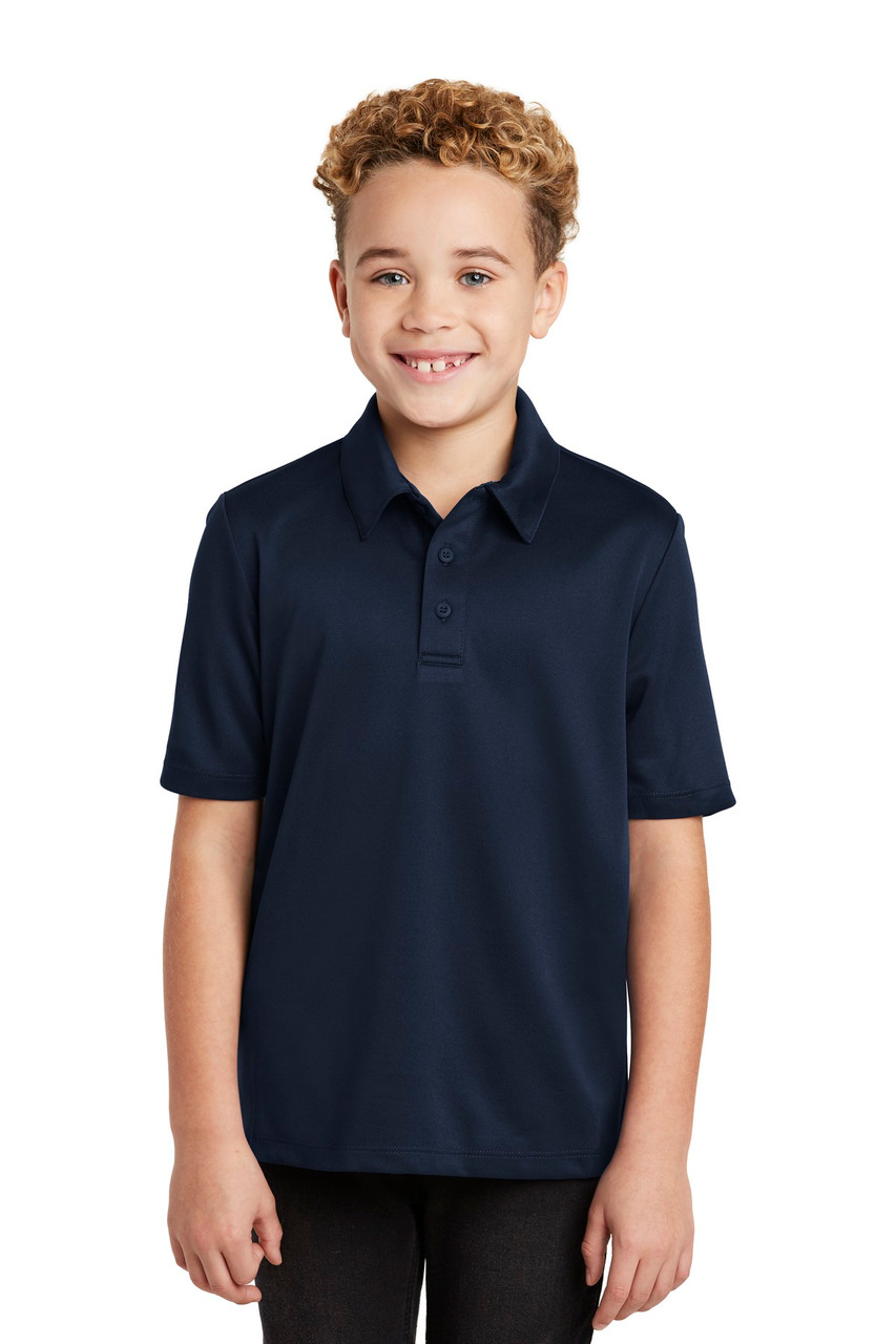 Port Authority® Youth Silk Touch™ Performance Polo. Y540 Navy XS