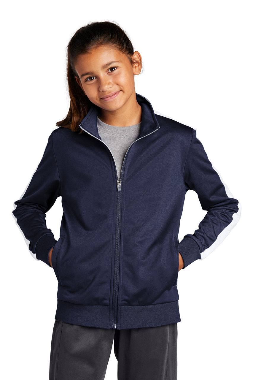 Sport-Tek ® Youth Tricot Track Jacket. YST94