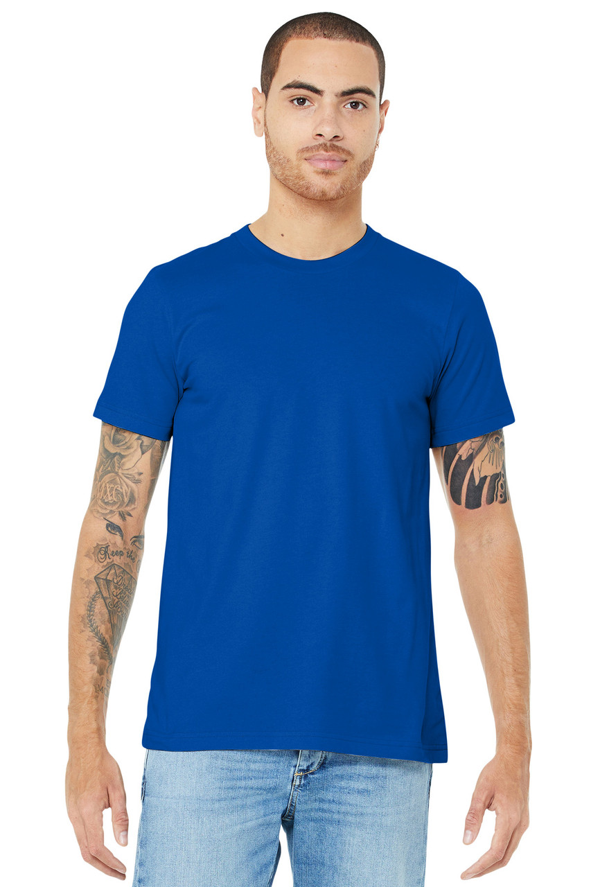 BELLA+CANVAS ® Unisex Jersey Short Sleeve Tee. BC3001 True Royal XS