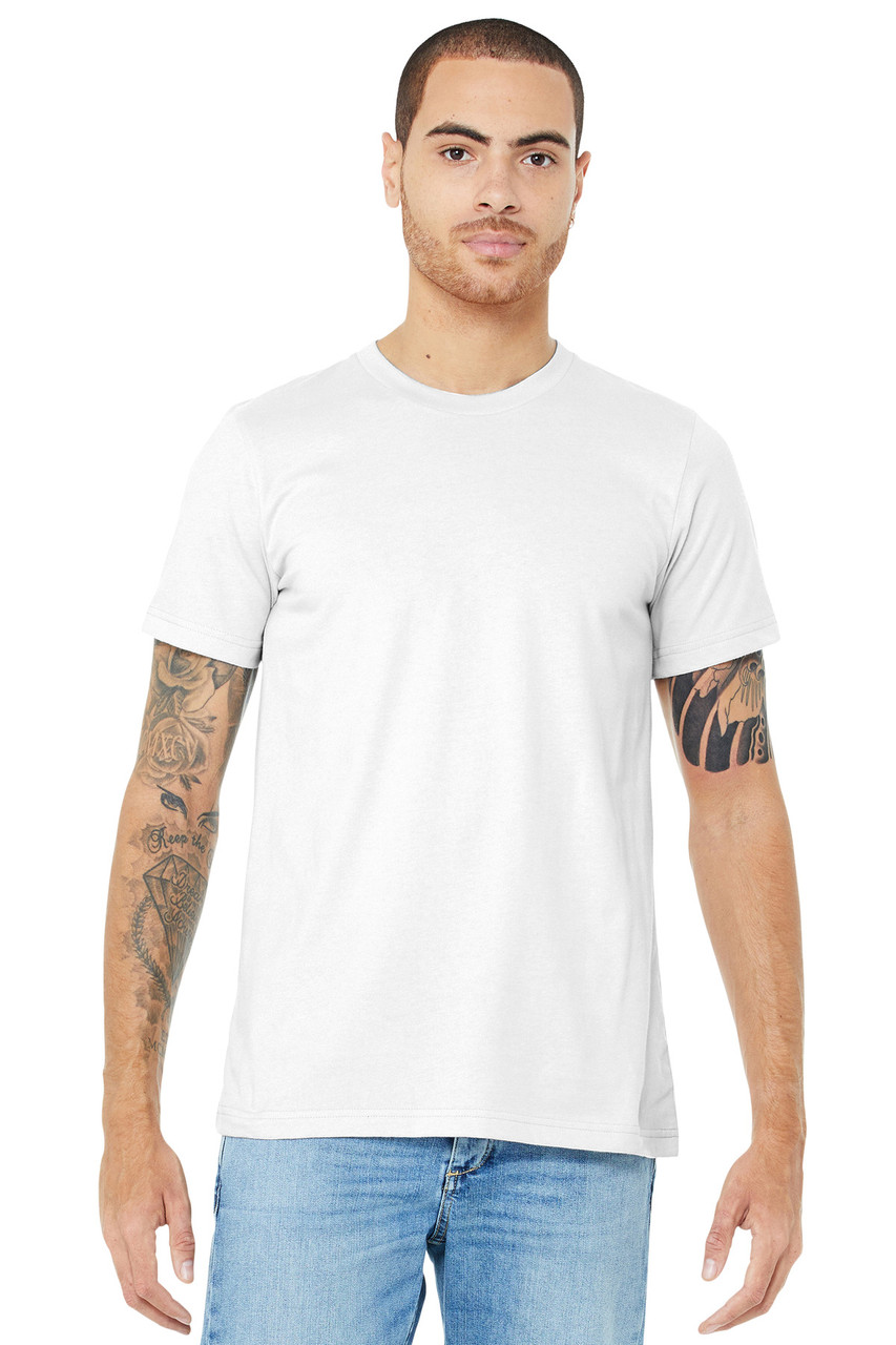 BELLA+CANVAS ® Unisex Jersey Short Sleeve Tee. BC3001 White XS