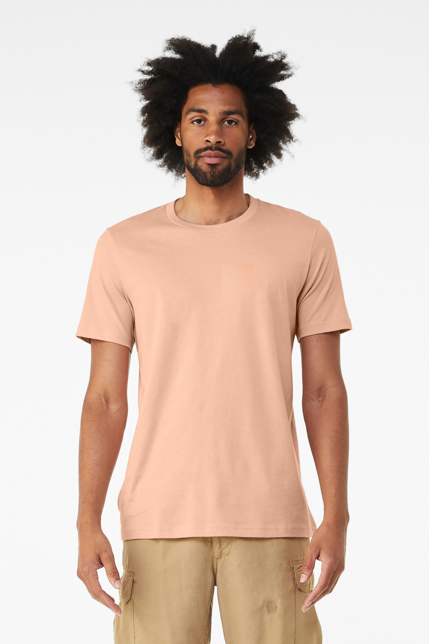 BELLA+CANVAS ® Unisex Jersey Short Sleeve Tee. BC3001 Peach