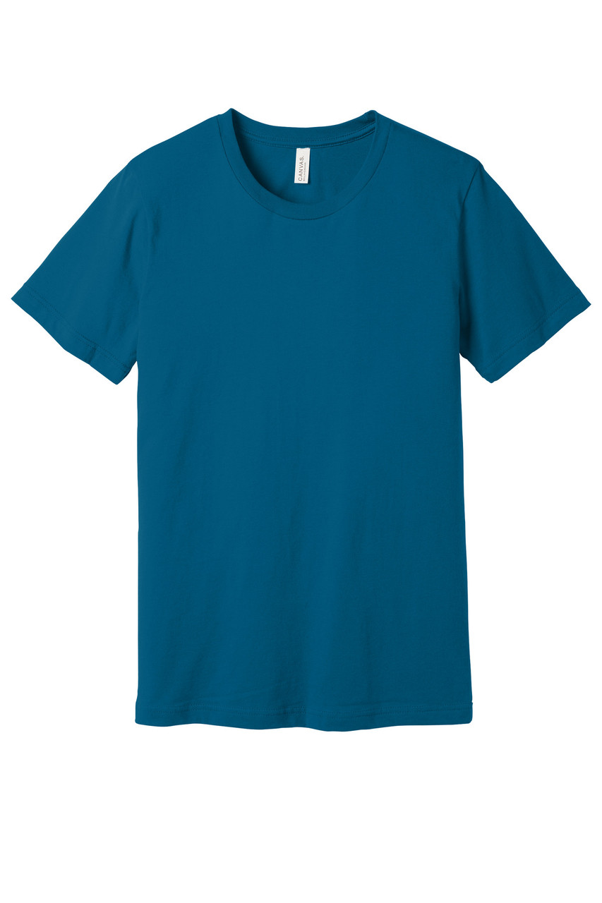 BELLA+CANVAS ® Unisex Jersey Short Sleeve Tee. BC3001 Deep Teal