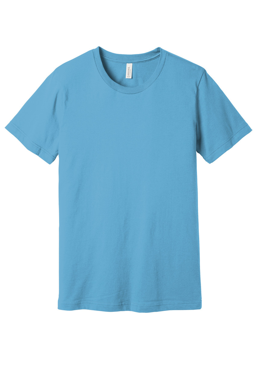 BELLA+CANVAS ® Unisex Jersey Short Sleeve Tee. BC3001 Ocean Blue