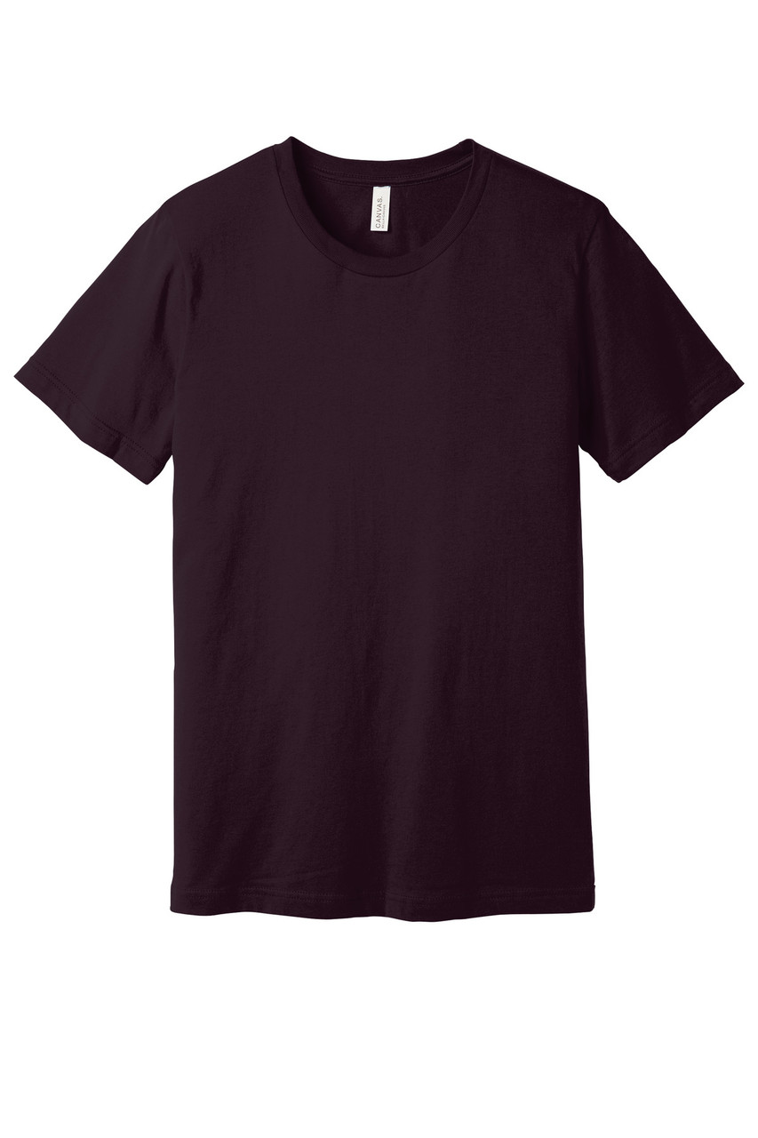 BELLA+CANVAS ® Unisex Jersey Short Sleeve Tee. BC3001 Oxblood Black