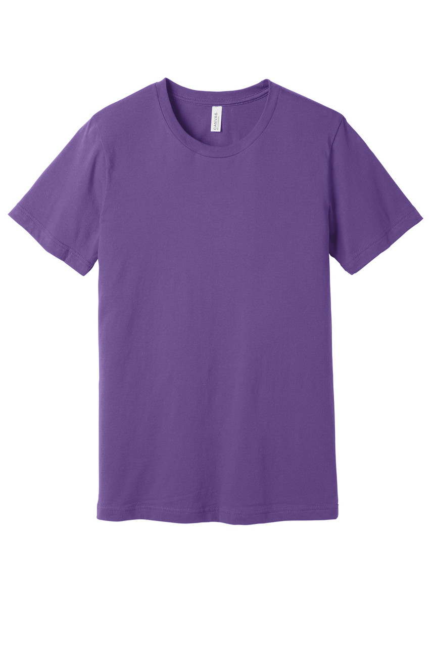 BELLA+CANVAS ® Unisex Jersey Short Sleeve Tee. BC3001 Royal Purple