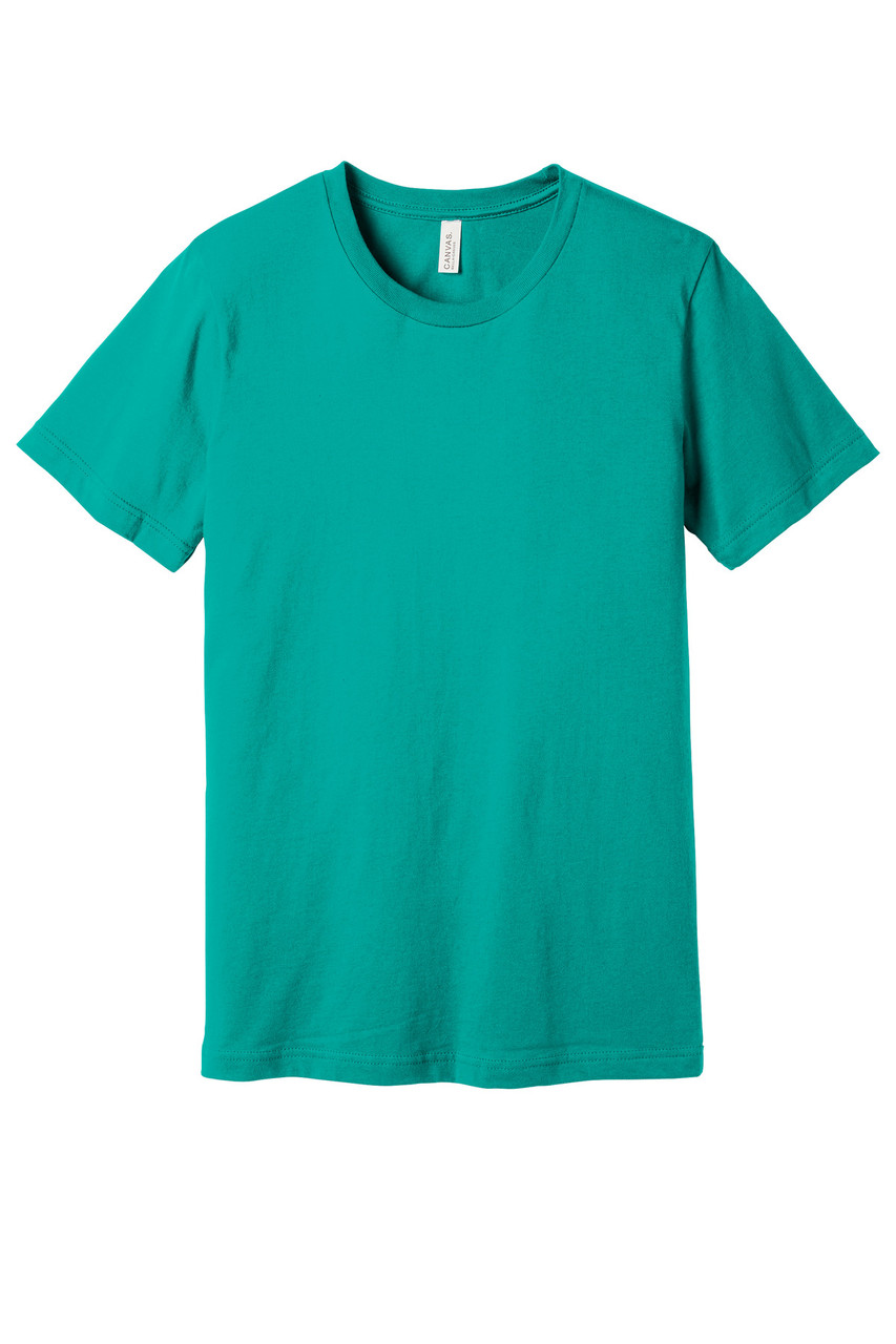 BELLA+CANVAS ® Unisex Jersey Short Sleeve Tee. BC3001 Teal