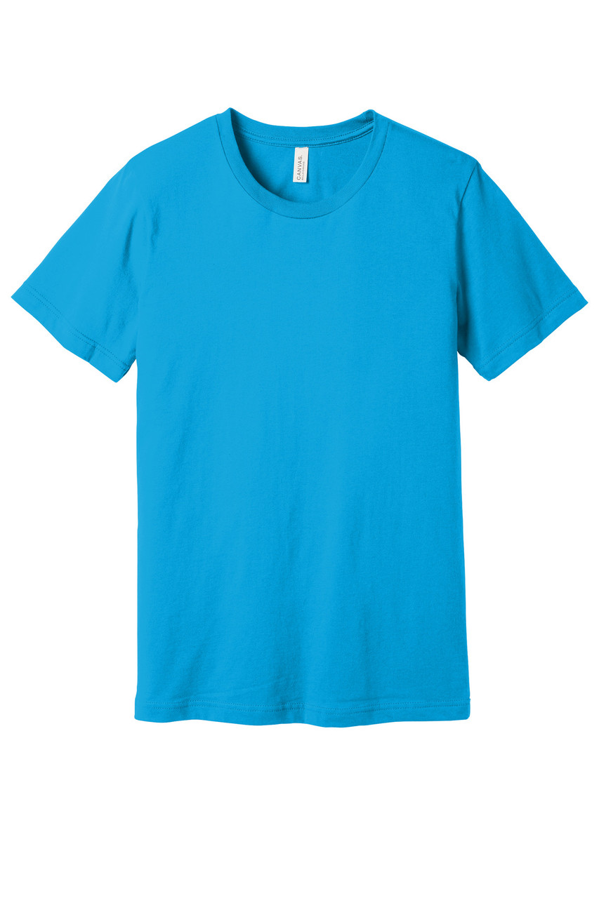 BELLA+CANVAS ® Unisex Jersey Short Sleeve Tee. BC3001 Turquoise