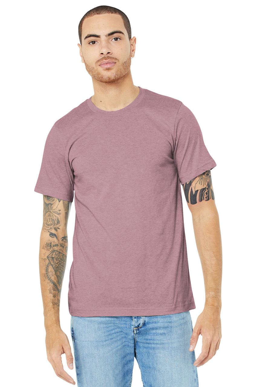 BELLA+CANVAS ® Unisex Heather CVC Short Sleeve Tee. BC3001CVC Heather Orchid S