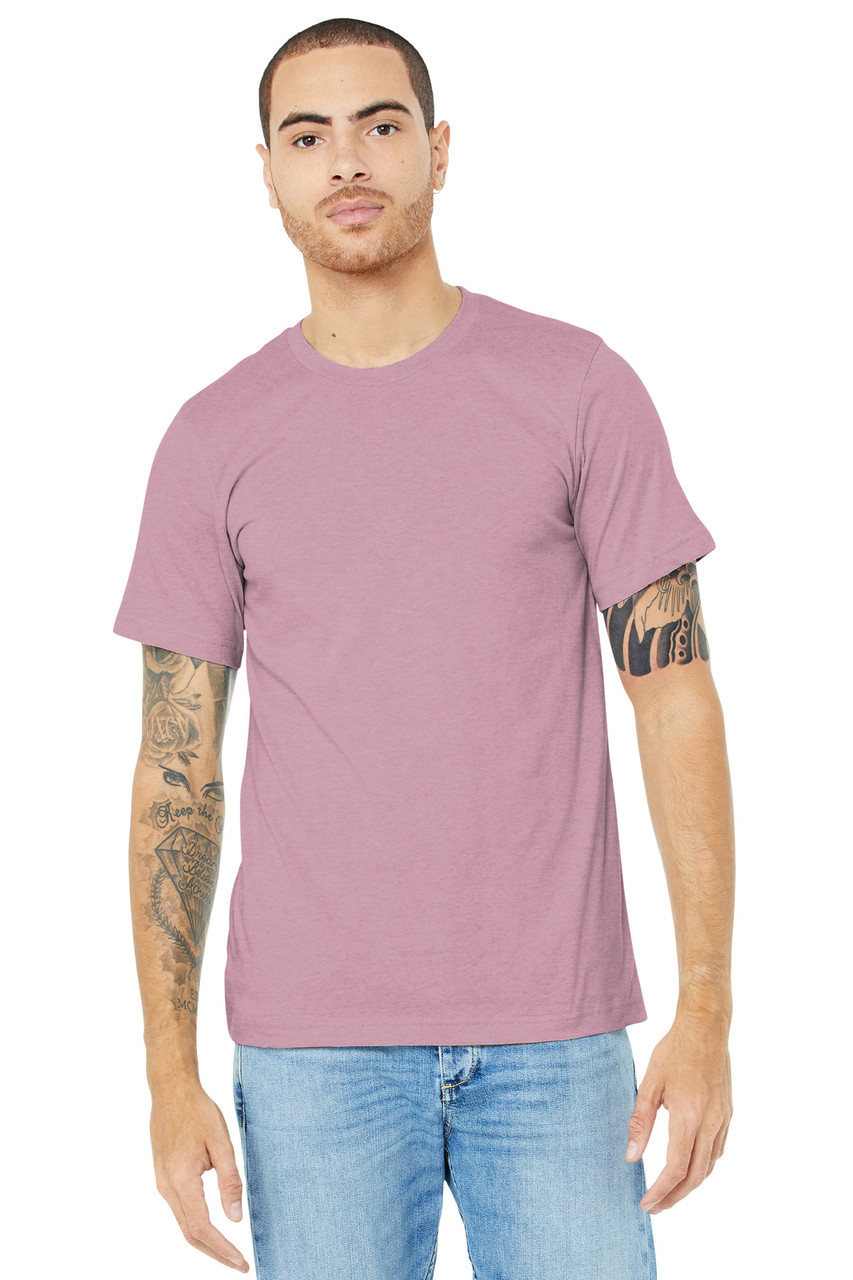 BELLA+CANVAS ® Unisex Heather CVC Short Sleeve Tee. BC3001CVC Heather Prism Lilac 2XL